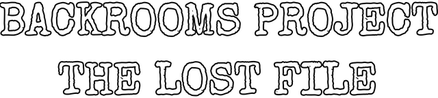 Логотип Backrooms Project: The lost file