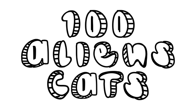 Логотип 100 Aliens Cats