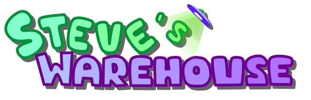 Логотип Steve's Warehouse: Physics. Roguelike. Chaos.