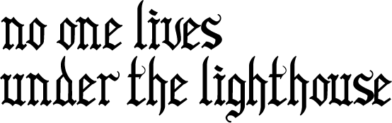 Логотип No one lives under the lighthouse