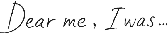 Логотип Dear me, I was...