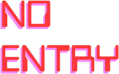 Логотип NO ENTRY